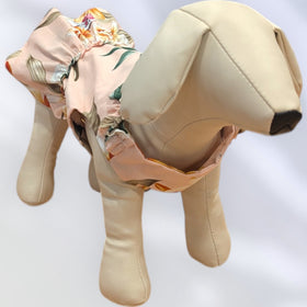 LightPink Hawaiian Florl Foliage Dog Dress