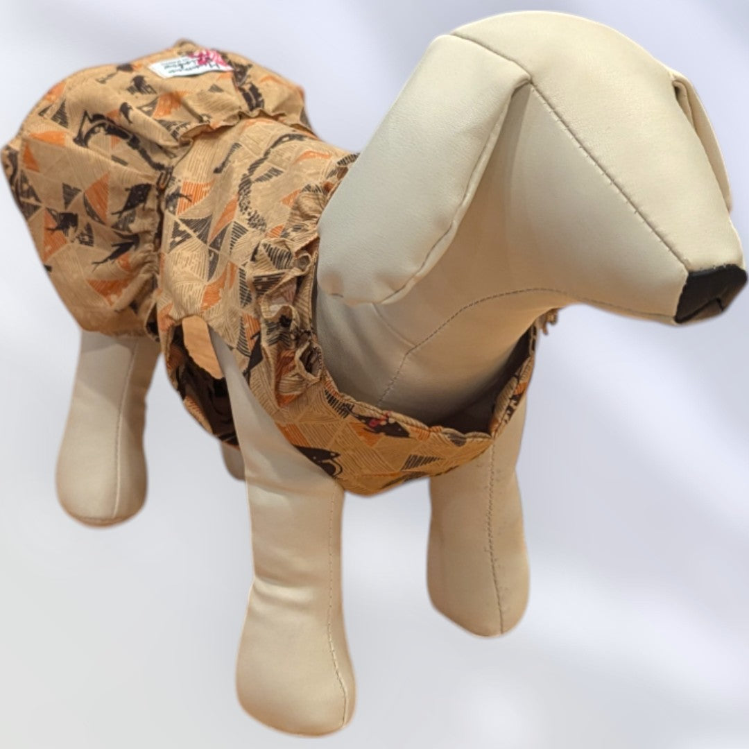 Light Brown FishHook Dog Dress