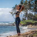 Loulu Palm Leaf Print Tube Top