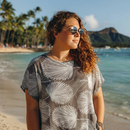 Comfort & Effortless Elegant Top in the Loulu Palm Leaf – PK Original Print-3
