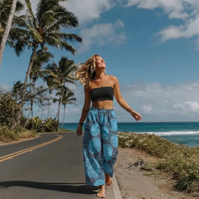 Resort Pants | Lightweight & Relaxed Fit in the Loulu Palm Leaf – PK Original Print