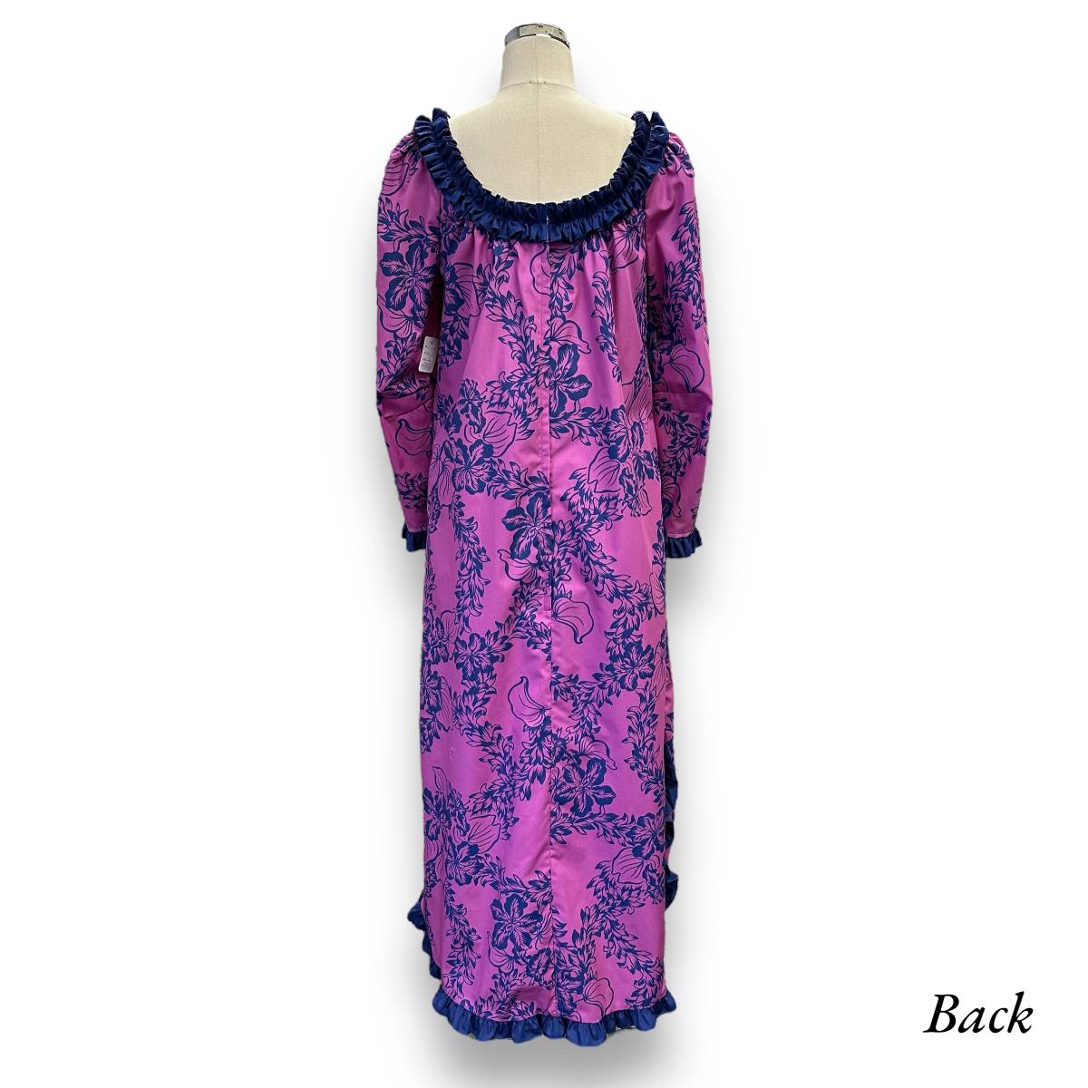 Beautiful Tuberose Long Sleeve Muumuu Hawaiian Dress 6303 6306