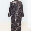 MensMuumuuKaftanGrayTapaPrint