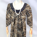 Midnight Bloom Muumuu Dress Brown