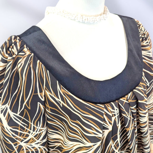 Midnight Bloom Muumuu Dress Brown