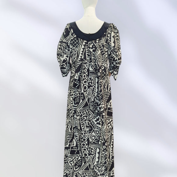 Midnight Tribal Muumuu Dress