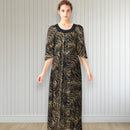 Midnight Bloom Muumuu Dress Brown