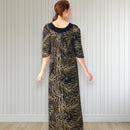 Midnight Bloom Muumuu Dress Brown
