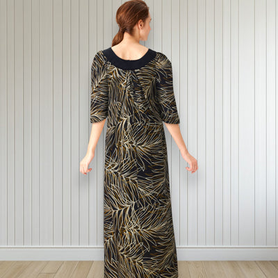 Midnight Bloom Muumuu Dress Brown