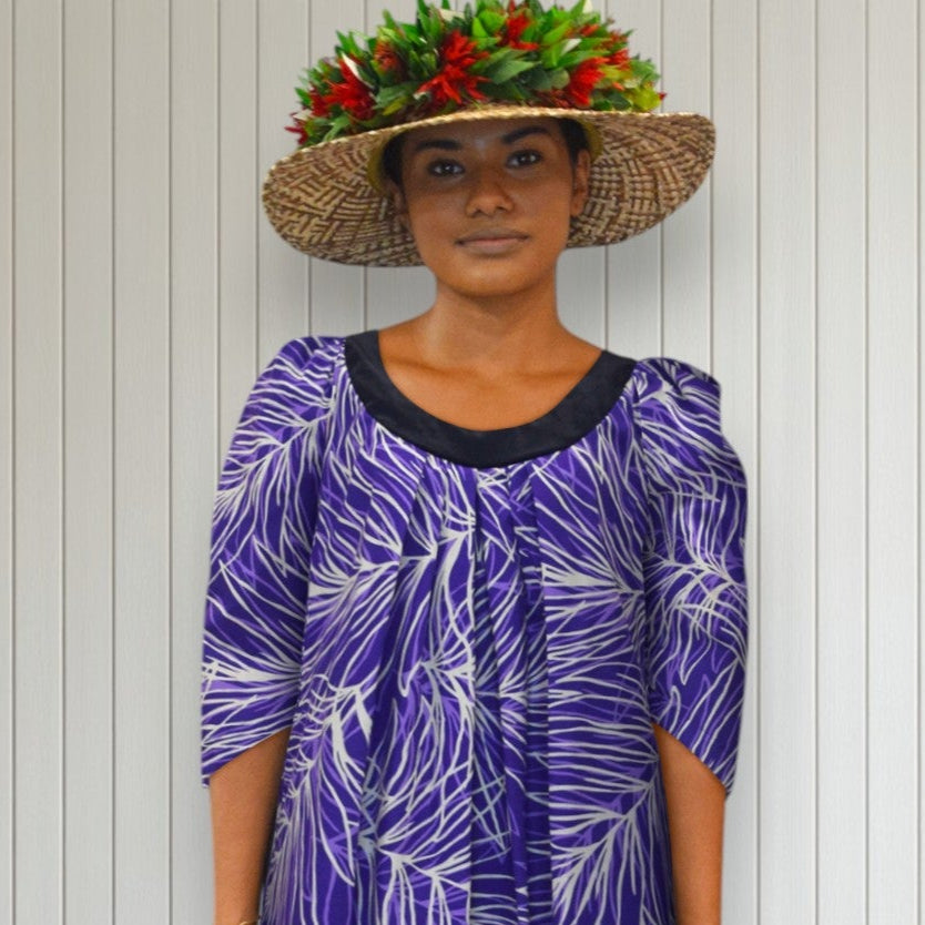 purple muumuu dress Purple Hawaiian Print Dress XL
