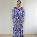 Midnight Blue Tapa Muumuu
