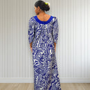 Midnight Blue Tapa Muumuu