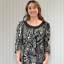 Midnight Tribal Muumuu Dress