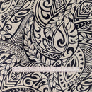 Navy Polynesian Tribal Hawaiian Fabric – Elegant Island Pattern Polycotton-2