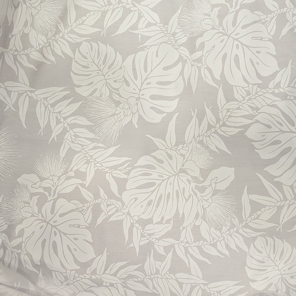 White Long Sleeve Traditional Muumuu Dress - Ohia Lehua 464
