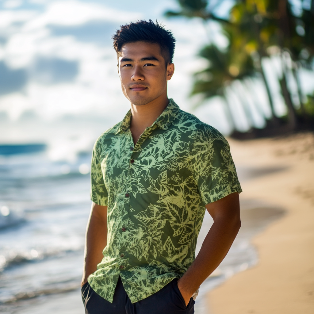 Original Print Vintage Style Hawaiian Shirt 