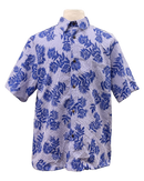 Mens Aloha Shirt l Violet Gingham