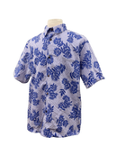Mens Aloha Shirt l Violet Gingham