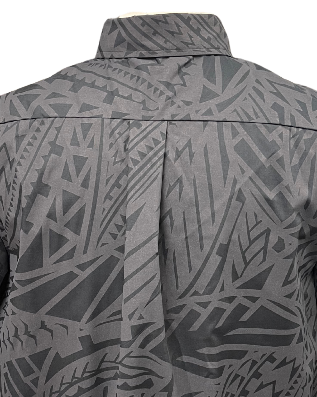 Mens Aloha Shirt Tribal in Charcoal