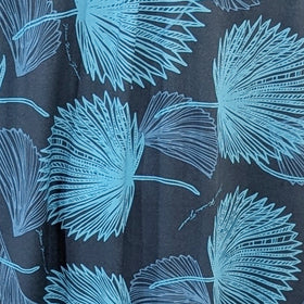 Buy blue-navy Comfort &amp; Effortless Elegant Top in the Loulu Palm Leaf – PK Original Print