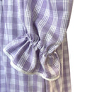 Lavender Palaka Traditional Muumuu Dress