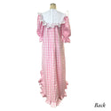 Pink Palaka Short Sleeve Muumuu Dress 464