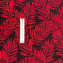 Palm Leaf Comfortable Red Rayon Hawaiian Fabric-4