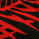 Palm Leaf Comfortable Red Rayon Hawaiian Fabric-3