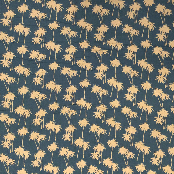Palm Print Rayon Hawaiian Fabric