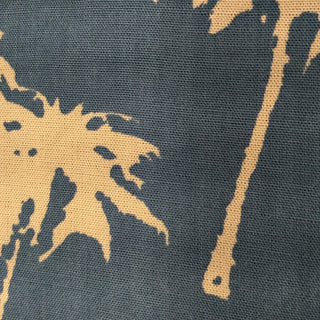 Palm Print Khaki Rayon Fabric