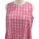 Traditional Hawaiian Palaka Dress with Flower Lei Print – 2-Way Neck A-Line Dress | Made in Hawaii-11