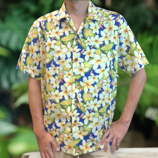 Plumeria All Over Hawaiian Shirts