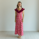 Plumeria Lauae Ruffle Hawaiian Dress