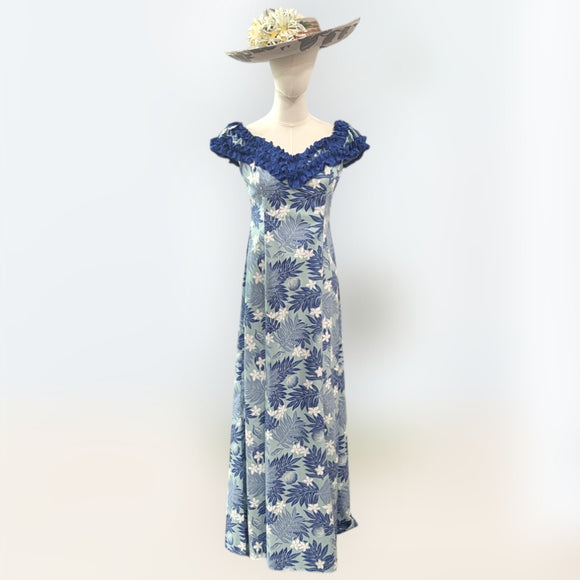 Plumeria Lauae Ruffle Hawaiian Dress