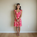 Plumeria Shower Cotton Sun Dress