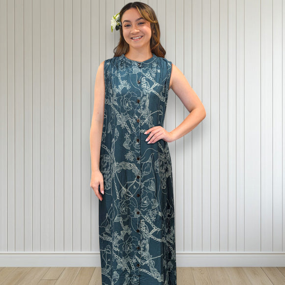 Tropical Vista Shirt Dress