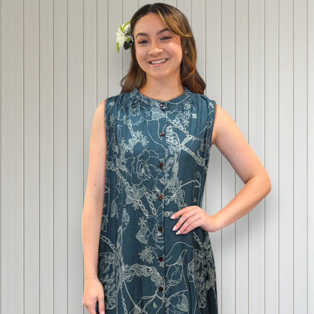 Blue & Green Hawaiian Dresses Cool Island Colors | Made in Hawaii | Muumuu Mall by Muumuu Rainbow Blue & Green Hawaiian Dresses Cool Island Colors | Made in Hawaii | Muumuu Mall by Muumuu Rainbow