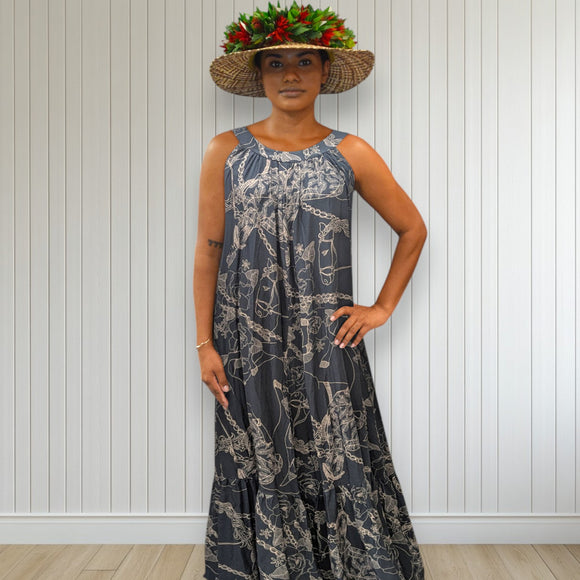 Princess Kaiulani Pau Rider Halter Dress