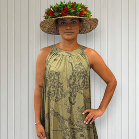 Princess Kaiulani Pau Rider Halter Dress