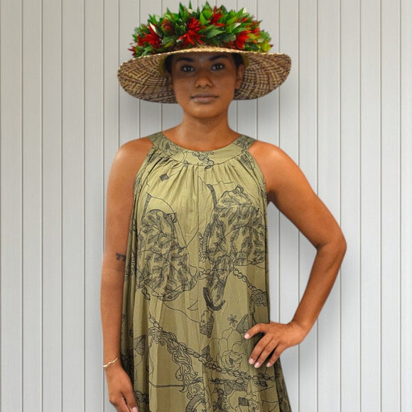 Princess Kaiulani Pau Rider Halter Dress