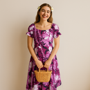 Purple Hawaiian Long Dress