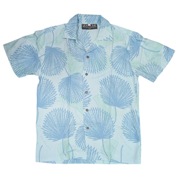 Rayon Men's Hawaiian Shirt with Loulu Palm Leaf – PK Original Print