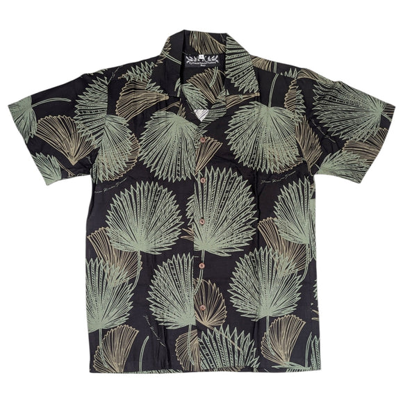 Rayon Men's Hawaiian Shirt with Loulu Palm Leaf – PK Original Print