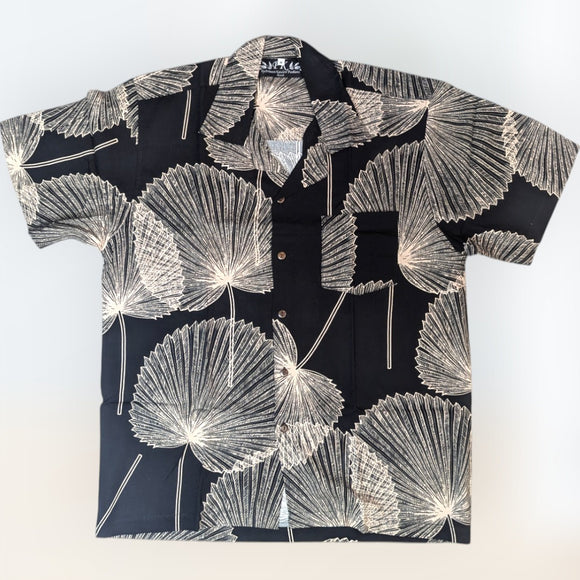 Rayon HawaiianShirt PalmLeaf Design