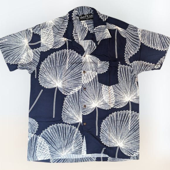 Rayon HawaiianShirt PalmLeaf Design