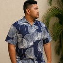 Rayon Hawaiian Shirt Palm Leaf