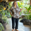 Rayon Hawaiian Shirt Palm Leaf