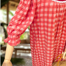 Rayon Palaka Muumuu Dress Lace