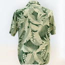 Red Ginger print Rayon Hawaiian shirt - Khaki-2