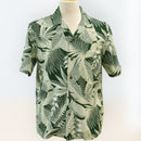 Red Ginger print Rayon Hawaiian shirt - Khaki-1